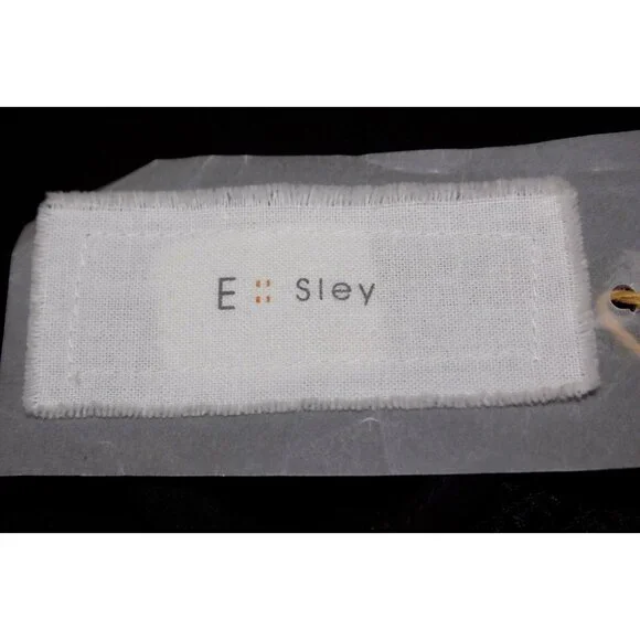 Esley $62 Sz S Black Tiered Ruffle Gunmetal Studs Trapeze Polyester Top - Picture 8 of 8